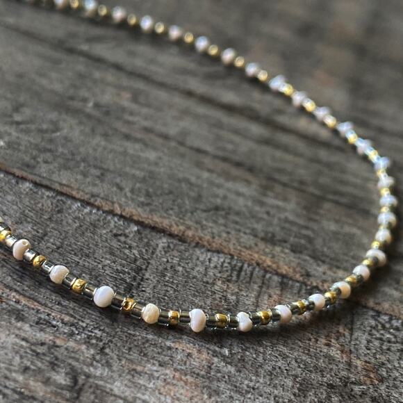 NEW Freshwater Pearl & Gold Anklet - Picture 5 of 11